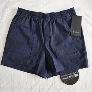 Lululemon Bowline Short 5" VersaTwill TRNV True Navy Blue Men's Size XXL